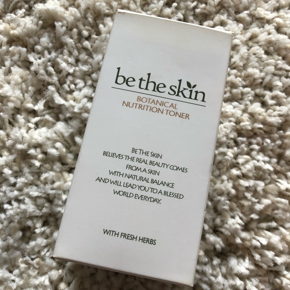 Be the skin nutrition toner NWT